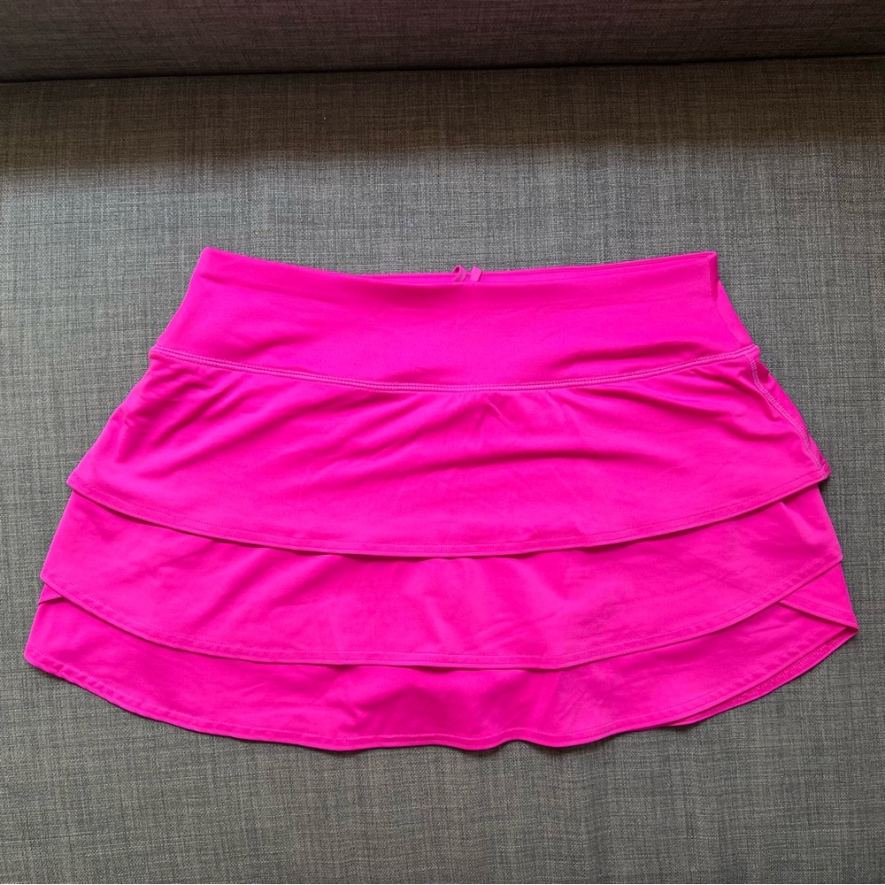 Athleta Mini Pink Skort with Built-in Shorts